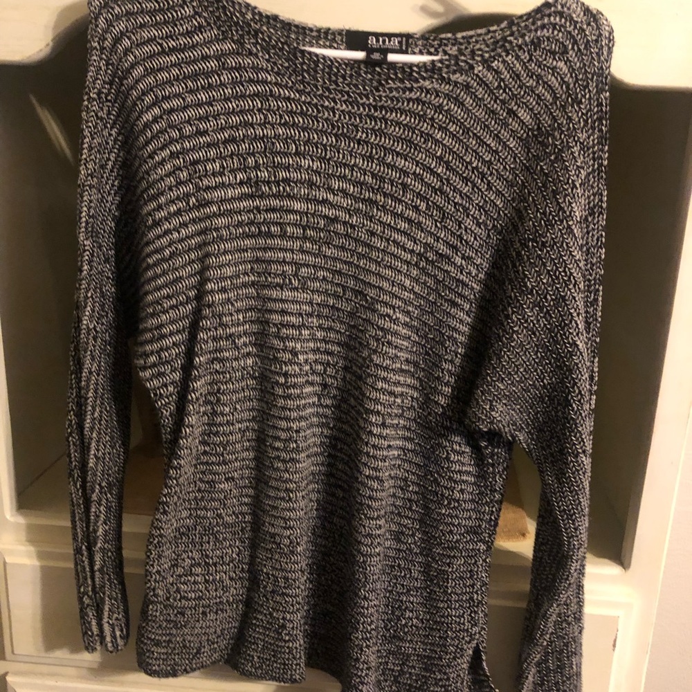 Black and white sweater